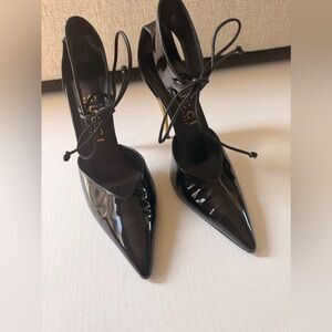 Gucci Priscilla 105mm Patent Leather Pump